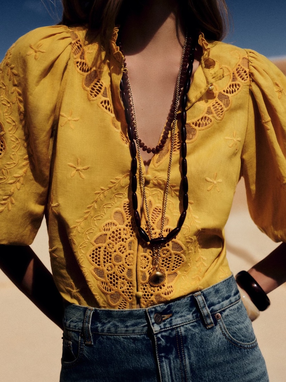 Sezane Clary Blouse Sz 2